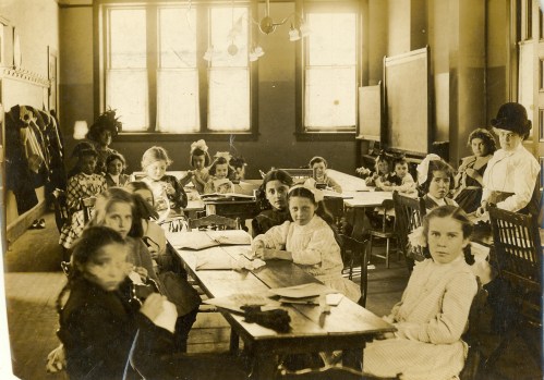 The main floor of the Trade School building.
